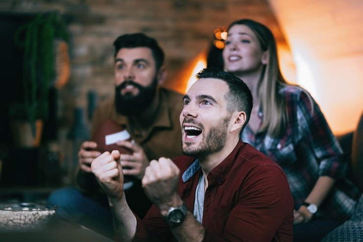 Pengguna menikmati hiburan live casino dengan dealer langsung dan interaksi real time